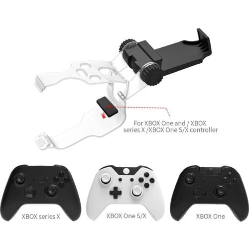 Adjustable Cellphone Clamp Mount Mobile Phone Bracket Holder Smartphone Gaming Clip for Xbox Series X S One S X Game Controller