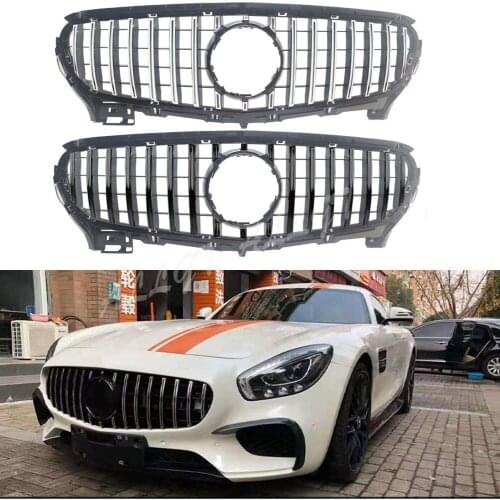 Car Front Racing Facelift Grill Upper Bumper Grilles For Mercedes-Benz AMG GT Coupe 2015 2016 2017