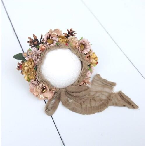 Wool Felted Newborn Lamb hat Knitted Baby girl boy Sheep bonnet photography props Newborn Ear Lamb hat