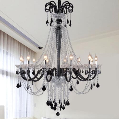 Modern led crystal chandelier lighting modern led chandeliers dining room light candle crystal lamp large crystal chandelier E14