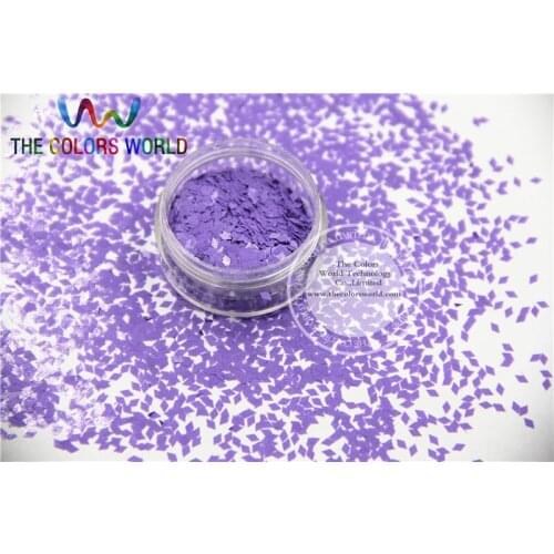 TCH308 2.0 MM Size Solvent Resistant Mate Light Purple Colors Diamond rhombus shape glitter for nail art and other deco