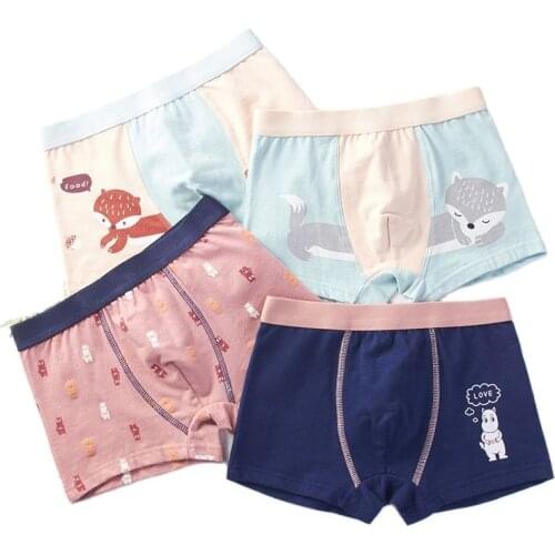 1 Piece Pure Cotton Boys Panties Big Childrens Boxer Underpants Cozy Childrens Underwear Middle Small Children Panty Boy Shorts