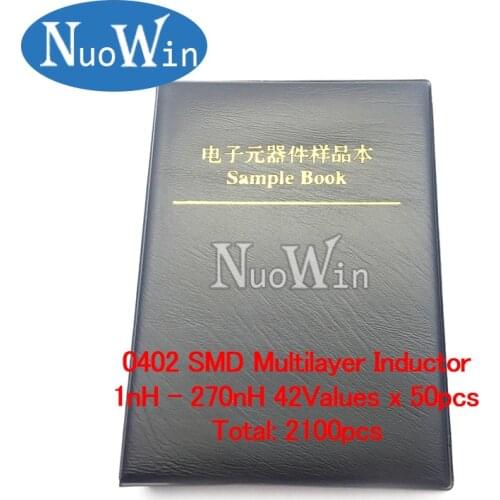 0402 muRata SMD Multilayer Inductor Sample Book 1nH~270nH 42Valuesx50pcs=2100pcs Assorted Kit