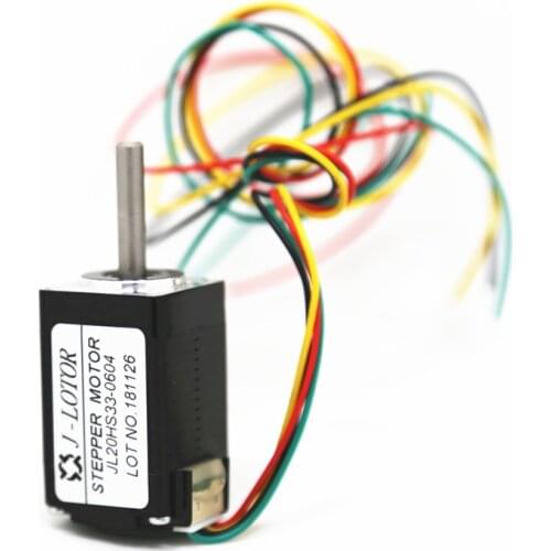 1.8° 2-phase 20mm*33mm NEMA8 mini Stepper Motor 20BYG33 0.6A 0.02NM micro Stepping Motor JL20STH33-0604
