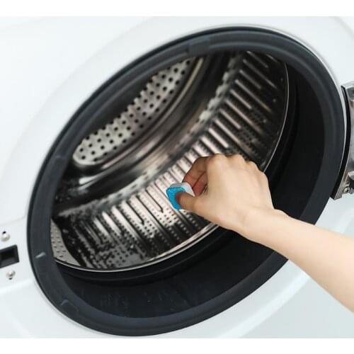 1pc Tab Bathroom Accessories Laundry Soap Washing Machine Cleaner Washer Cleaning Detergent Effervescent Tablet Washer Cleaner