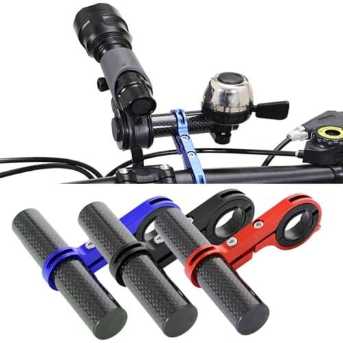 10CM Bicycle Handlebar Extended Bracket Headlight Mount Bar Computer Holder Lamp Alloy Carbon Fiber Support Extender New