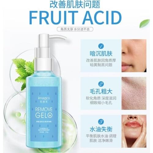 100g Exfoliating Gel Facial Exfoliating Scrub New Fruit Acid Deep Cleansing Acne and Blackhead Cleanser Whitening Oil Control