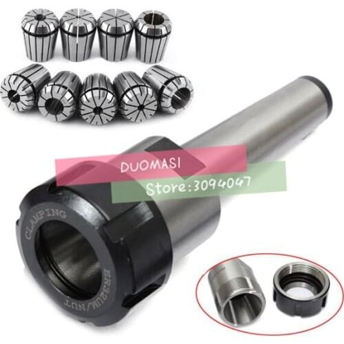 9pcs ER25 Spring Collets + 1PCS MT4 ER25 Collet Chuck Morse Taper Holder For CNC Milling Lathe Tool