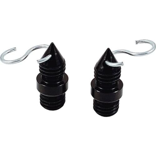 Aluminum 102 Prism Adapter 5/8" x 11 Thread Plumb Bob Hook for Leica Topcon Trimble Prism Total Stations Surveying Tools 2 Pcs