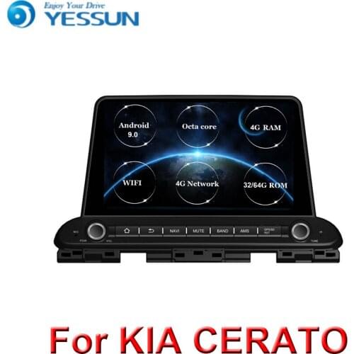 Android 9.0 car radio Octa core For Kia CERATO K3 FORTE 2018 2019 Multimedia player gps navigation with steering wheel