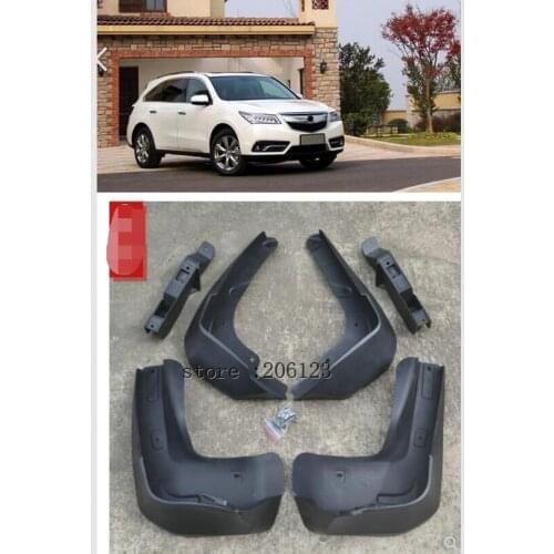 Molded Car Mud Flaps For Acura MDX 2014 2015 2016 Mudflaps Splash Guards Mud Flap Mudguards Fender Front Rear Styling