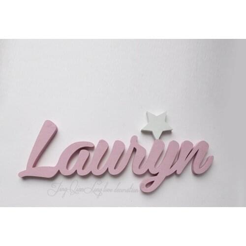 Wooden Boy or Girl Name Sign with Glowing in the dark Star, Baby Name Signs, Nursery Sign, Kids Room Décor Signs, Starry Night