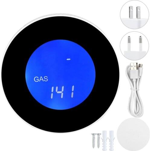 Gas Leak Detector LCD Display WIFI Combustible Gas Leak Detector Household Smart Gas Alarm Sensor 2019 New