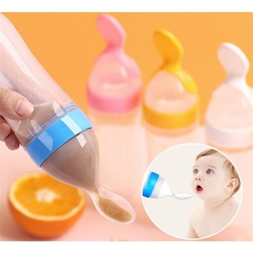 Baby Spoon Bottle Feeder Dropper Silicone Spoons for Feeding Medicine Kids Toddler Cutlery Utensils Children Accessories Newborn
