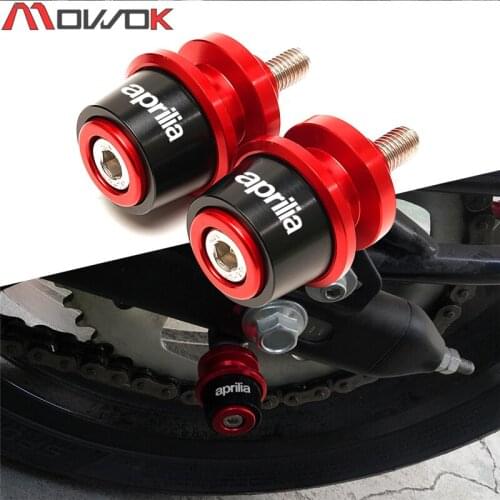 For Aprilia Dorsoduro 1200 2013-2014 RSV 1000 R 2002-2008 Motorcycle accessories CNC Swingarm Spools slider stand screws