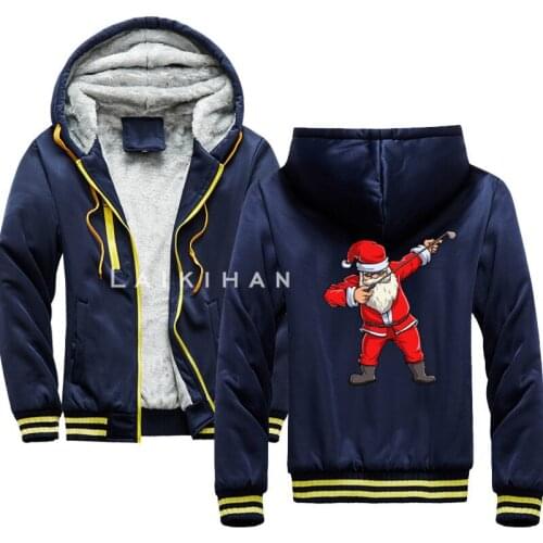 Santa Golf T Shirt Christmas Club Hat Ball Sport men thick hoodies Novelty Cartoon male hoody Hot Casual Streetwear
