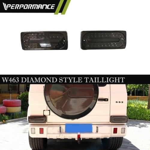 MB g wagon diamond lamp G Class W463 tail lamp g63 g65 taillights Corner SMOKED w463 LED light