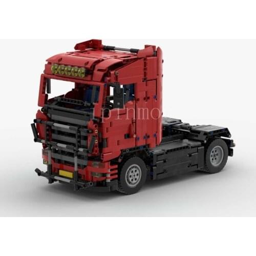 Moc-13490 Scnia truck is compatible with LEGO technology remote control, which is difficult to assemble