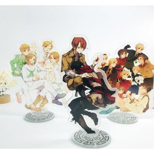 Hetalia Axis Powers Acrylic Stand Model Toys Anime Laser Figure Decoration Action Collectible Toy