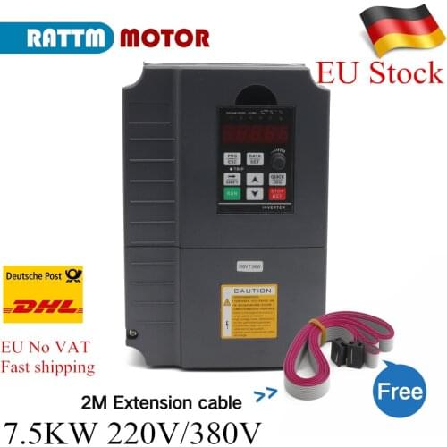 Huan yang Inverter 7.5kw 220V or 380V Output 3 phase Vector Control inverter VFD Frequency Converter