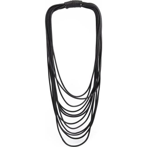 Beadsland choker Multicolor Necklace Multilayer Chains fashion statement long necklace for Women/Men