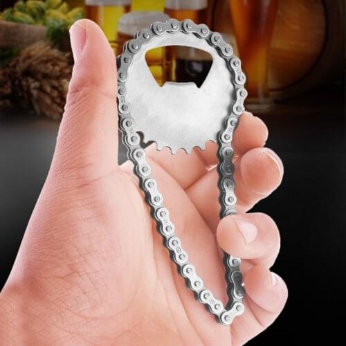 Creative Bike Bicycle Chain Bottle Opener Bar Drinks Bbq Beer Novelty Beer Cap Opener Kitchen Bar Tools Accessories