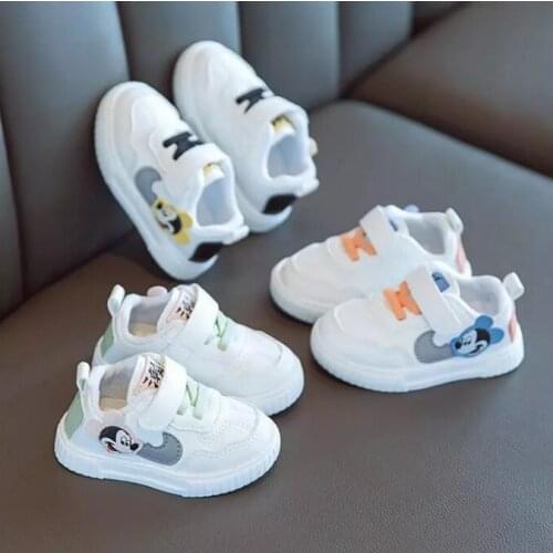 Spring Autumn Cartoon Mickey Children Shoes For Boys Girls Sport Sneakers Kids Leisure Casual Shoes Breathable Running Toddler