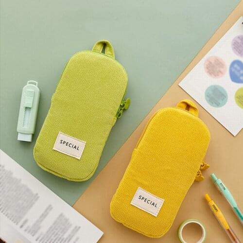 Small Pencil Case Durable Office Stationery Organizer Pouch Cosmetic Bag for Girls and Boys GDeals