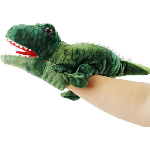 Cute Animal Hand Puppet Plush Toy Parent-Child Interaction Ventriloquist Storytelling Dinosaur Shark Educational Hand Puppet