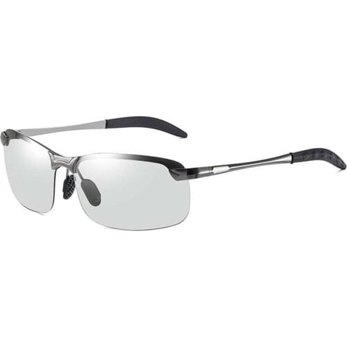 MenS Sunglasses With Discoloration Lens Resin Day And Night Dual-Use Uv Resistance Driving Glasses