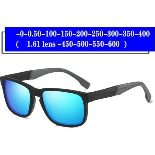 2019 prescription Myopia Polarized Sunglasses Men Women 0 to -600 Minus Degree Optical Double beam polarized Sun Glasses FML