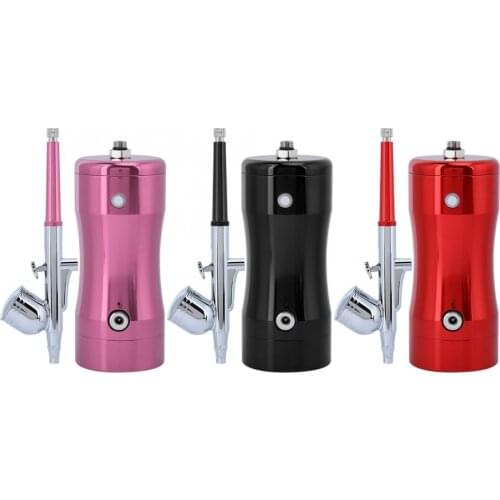 Cake Airbrush Spray Gun G12 Pump 0.3mm Mini Air Compressor Kit 7CC Airbrush Kit Spray Air Brush Set