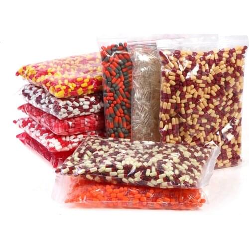 1000Pcs/lot Empty Gelatin Capsule Gelatin Capsule Empty Hard Gelatin Capsule Clear Kosher Gel For Medicine Pills Refill Storage