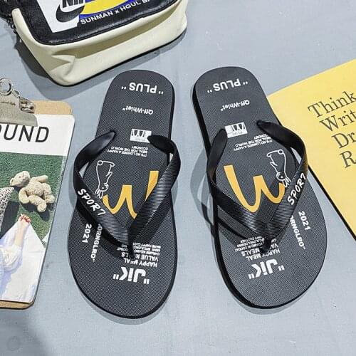 Fashion Black Summer Mens Flip Flops Outdoor Casual Beach Designer Slides Men Comfort Soft Slippers For Home chanclas hombre