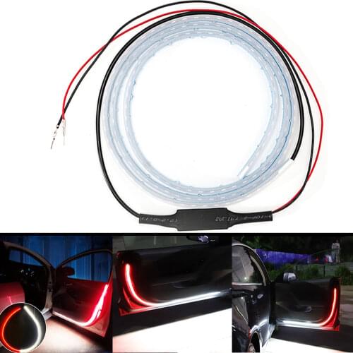 12v Car Door Opening Warning LED Lights Welcome Light LED Safety Strobe Signal Lamp Waterproof Auto Decorative Ambient Lights