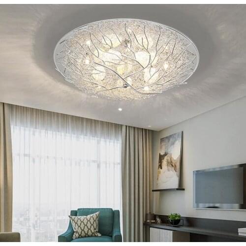 Modern Ceiling Lights Hand-woven Aluminum Wire Birds Nest Living Room Bedroom Kitchen Indoor Lighting Lusture Fixture Lights