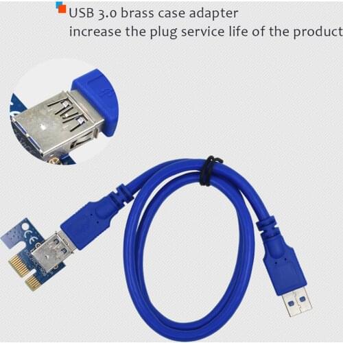 VER008C PCI-E Riser Card 6 Pin PCI SATA Power for Bitcoin Miner