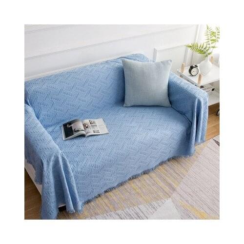 Knitted Sofa Blanket with Tassel Thread Throw Blankets for Bed Office Travel Sofa Towel Bedspread Comforter Wall Tapestry