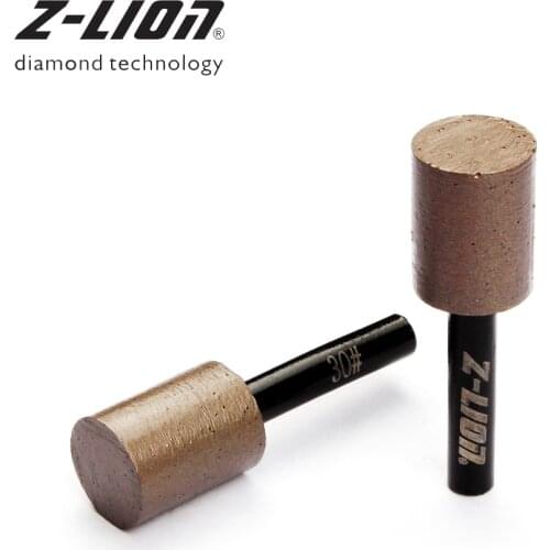 Z-LEAP Diamond Sintered Mounted Point Cylindrical Round Head Conical Grind Bit Marble Granite Stone Hole Groove Abrasive Wheels