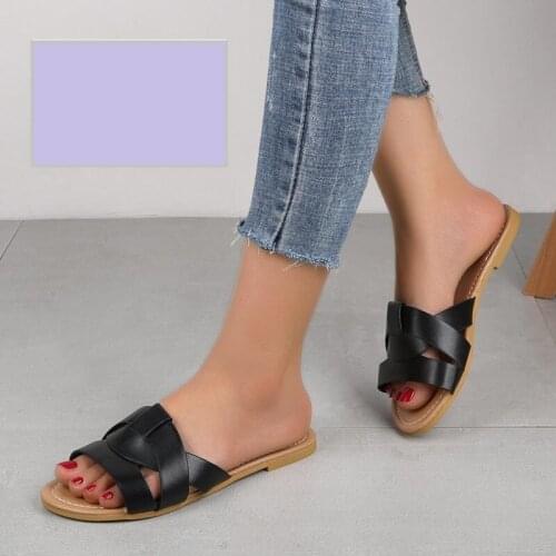 2020 New Women Slippers Women Slipper Pllus Size 35-41 Women Summer Beach Slides Flip Flops Outdoor Flat Slipper