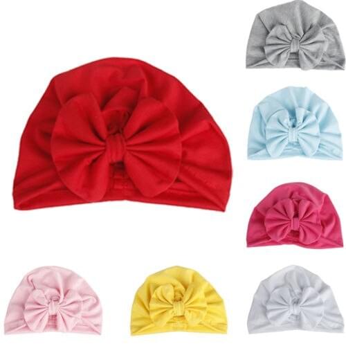 Unisex Baby Newborn Toddler Infant Girl Boy Winter Warm Bowknot Hat Knitted Hats
