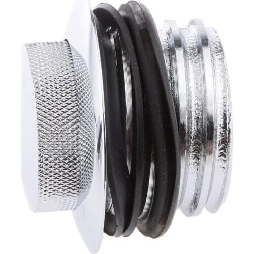 2 piece Motorcycle Parts Pop-up Vented Screw-in Tank Gas Caps Cover For Harley