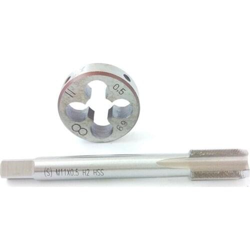Tap M11*0.5 + 1PC Die M11*0.5 M11 Threaded Metric Right Hand Tap And Die Set