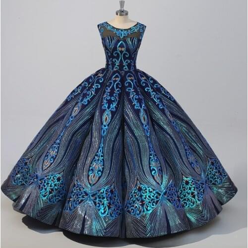 2021New Style Sequined Lace Quinceanera Dresses Princess Ball Gown Sweet 15 Dress Custom Size