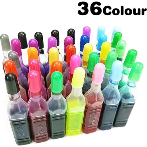 24/36 Colors 8ml Pigment Epoxy Resin Ink Dye Ink DIY Art Crafts Coloring Dye Colorant DIY Slime Supplies Accessories