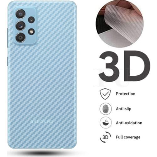 5Pcs 3D Back Carbon Fiber Film For Samsung Galaxy A51 A71 A41 A31 A72 A52 Cover Guard Screen Protector Galaxy A50 A70 M31 M51