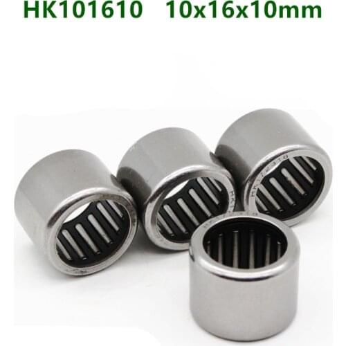 50pcs/100pcs HK10x16x10 HK101610 miniature needle bearing 10mm * 16mm * 10 mm Drawn cup needle roller bearing 10x16x10mm