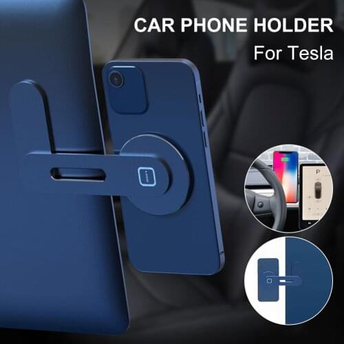 Car Holder Mobile Phone Holder Cradle Stable For Tesla Model X S Y 3 Accessories for iPhone 12/12 Pro max Magnetic Phone Holder