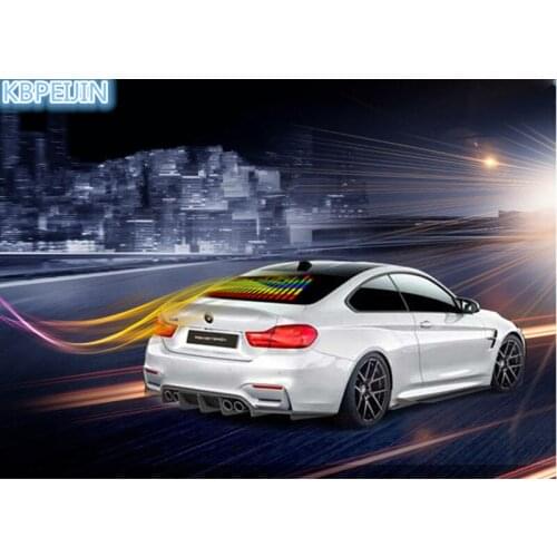 Car styling neon light car LED music Rhythm sticker for Ford mondeo kuga fiesta Focus2 3 ecosport fusion accessories 90*25cm