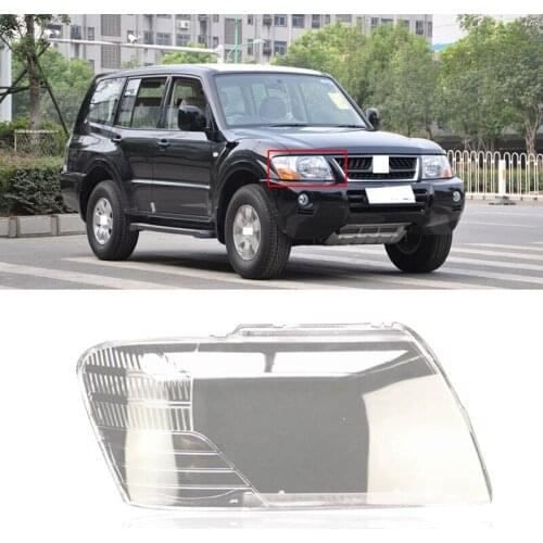 Car Front Head Light Lamp for 2003-2007 Mitsubishi Pajero V73 Headlight Waterproof Clear Lens Auto Shell Cover Left